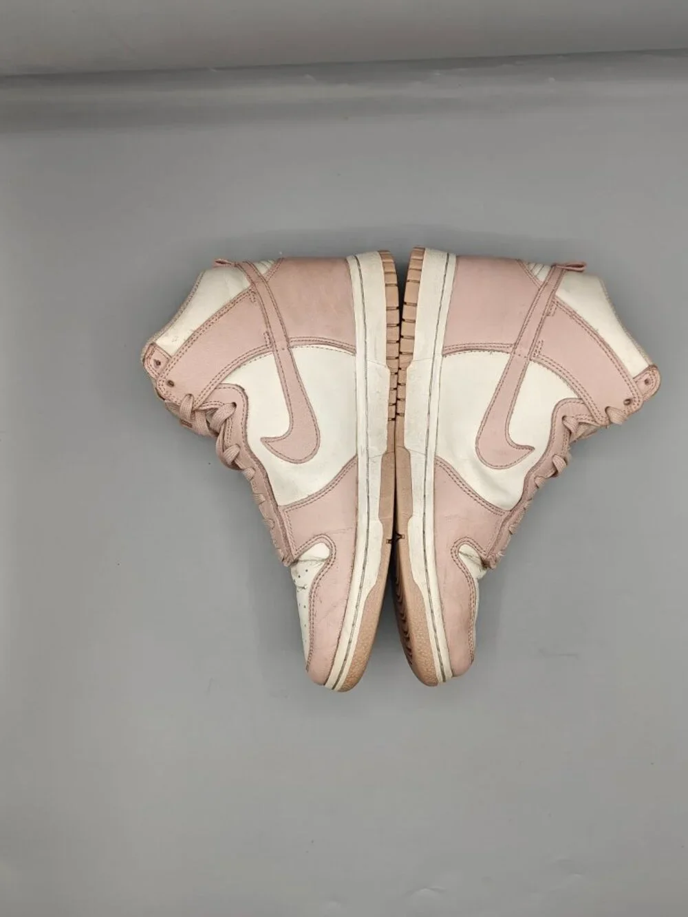 Nike Dunk High Women's Size 8 Pink Oxford Athletic Leather Shoes Sneakers